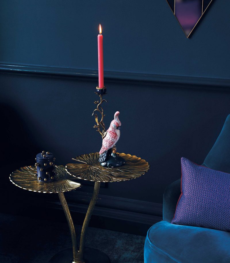 Puantiyeli Lacivert Kavanoz