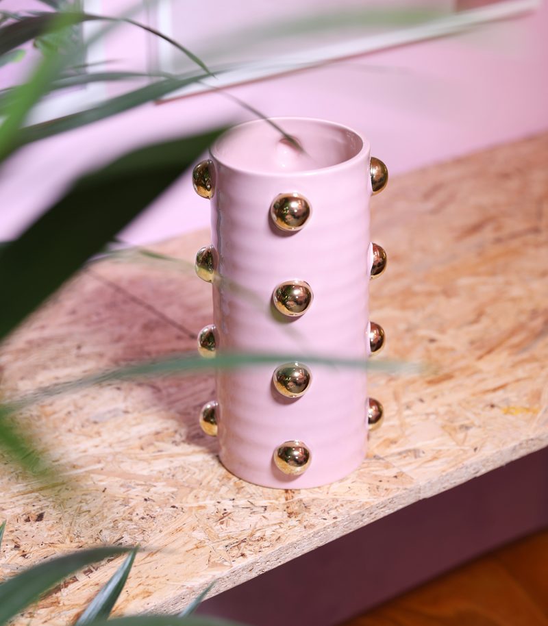 Puantiyeli Somon Vazo